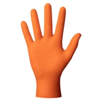 Mercator Grip Nitrile Gloves Orange Size L (Pack 50)