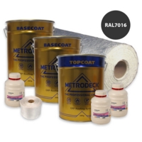 RP102- Roof Pack 30 m2 RAL7016 Metrodeck 1 layer 450g CSM