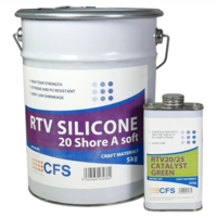 RTV 20 Silicone Slow Kit with Green Catalyst 5.25kg